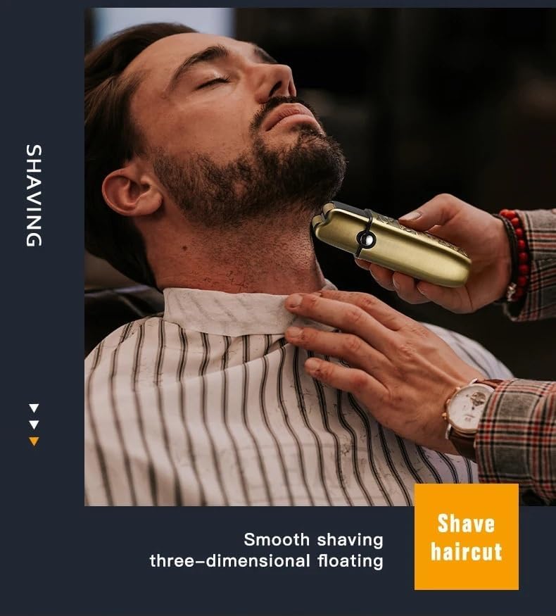 Electric Razors for Men, All Metal Digital Display Men's Electric Shaver Full Body Washing Household Electric Razor Hair Salon Bald Hair Clipper