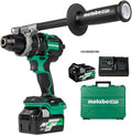 Metabo HPT 36V MultiVolt™ Cordless Brushless 1/2' Hammer Drill Kit, Power Drill Kit with Lithium-Ion Metabo Batteries , Case and Charger, Compact Lightweight Power Tool, DV36DC