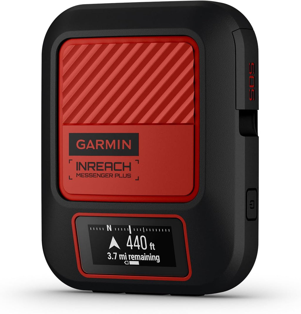 Garmin inReach® Messenger Plus, SOS Satellite Communicator with Photo, Text & Voice Messaging Without Cell Service, Long Battery Life, Durable, Temperature-Resistant, Water-Resistant (IPX7) Design