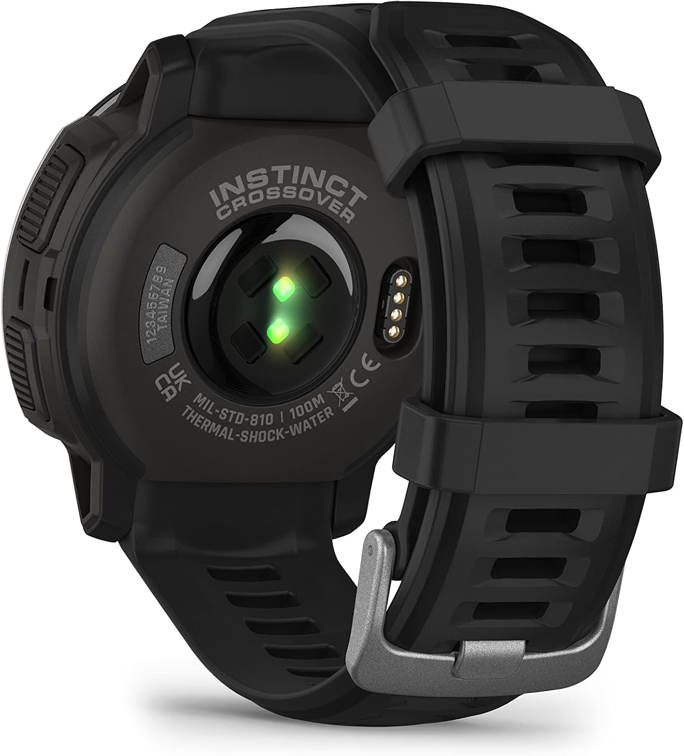 Garmin Instinct Crossover, Rugged Hybrid Multisport GPS Smartwatch, Black | Heart Rate Monitor, Analog Hands and Digital Display, Up to 28 Day Battery Life with Signature Series Charging Bundle
