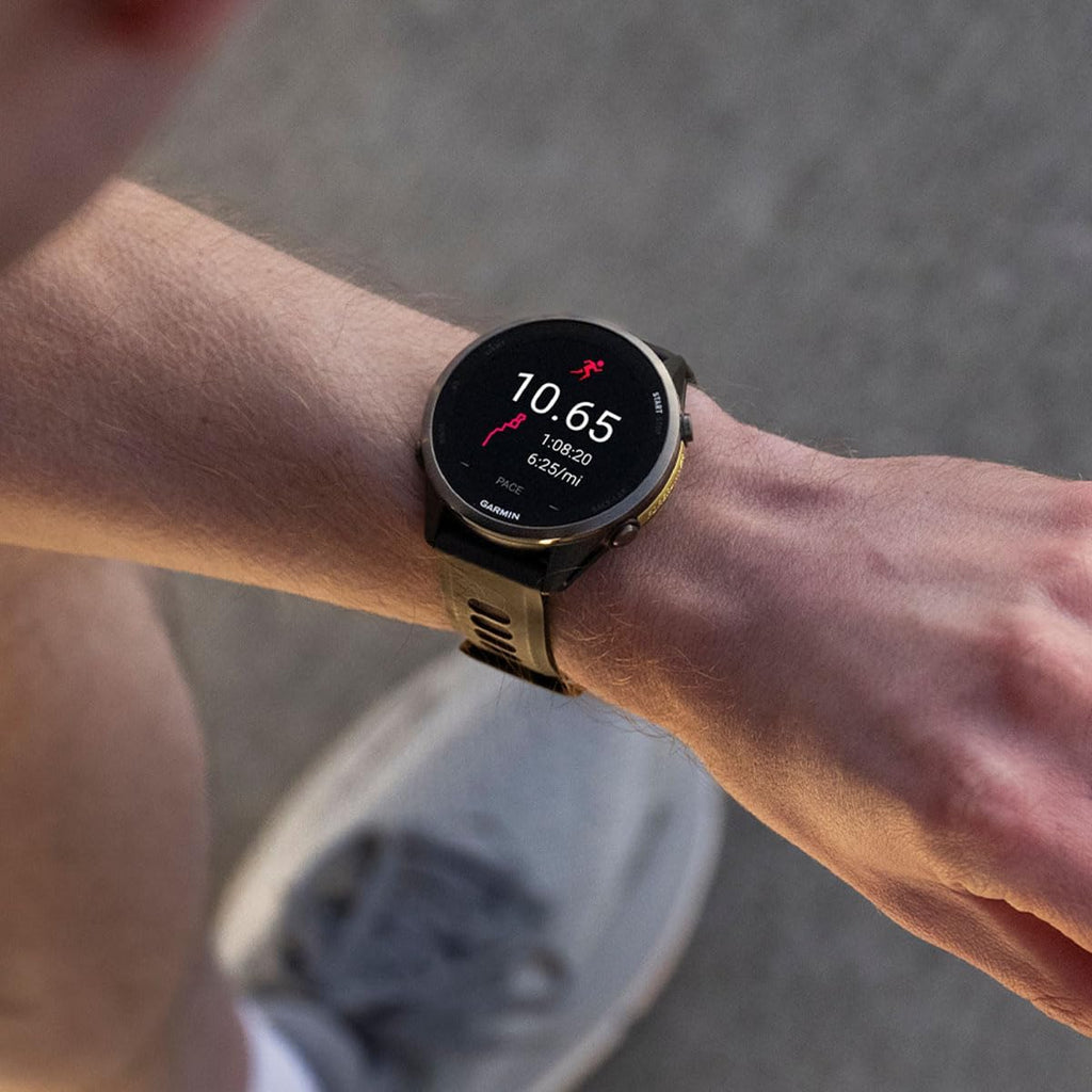 Garmin Forerunner 970 GPS Running Smartwatch, French Gray | Premium Training & Recovery, Sleep Coach, Heart Rate, Download Music, Up to 15 Day Battery | Signature Series Power Bundle