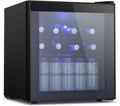 Antarctic Star Beverage Refrigerator Cooler - 60 Can Mini Fridge Glass Door for Soda Beer or Wine, Smoked Glass Door Small Drink Dispenser Machine for Home, Office or Bar, 1.6cu.ft.