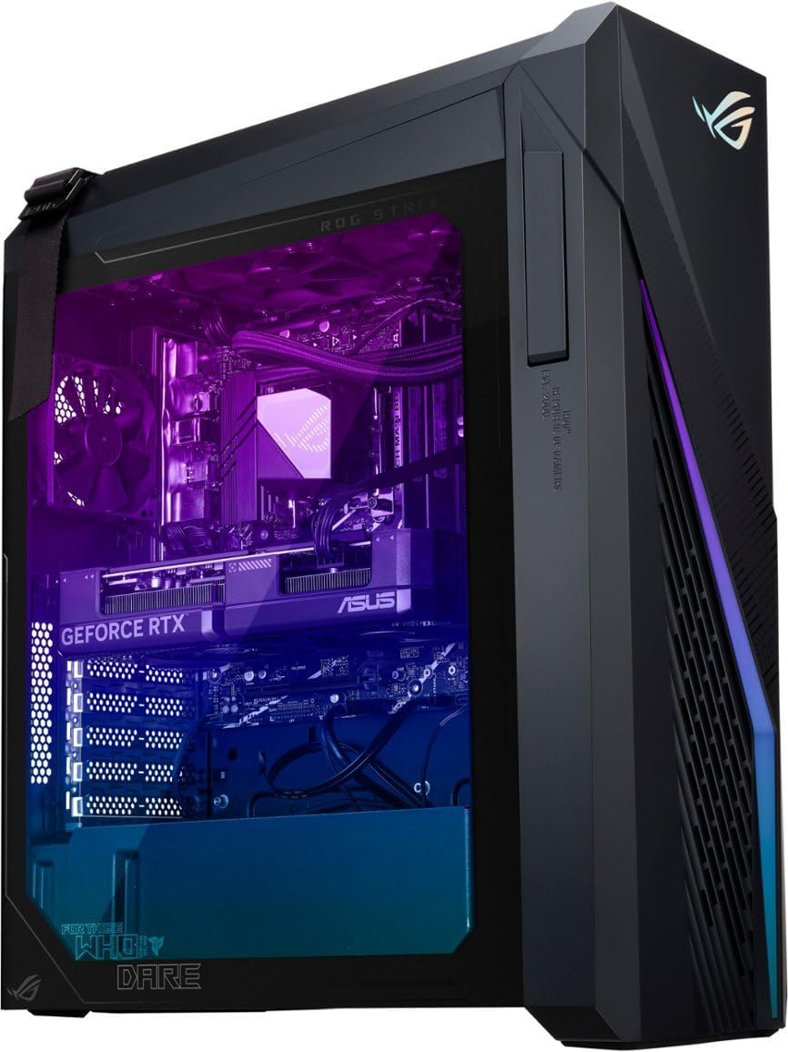 ASUS ROG Strix G16CH Desktop 2TB SSD 128GB DDR5 RAM Win 11 Pro NVIDIA GeForce 4060Ti RTX 16GB GDDR6 (Intel 14th Gen Core i9-14900K Processor Turbo Boost to 6.00GHz) Gaming PC Computer
