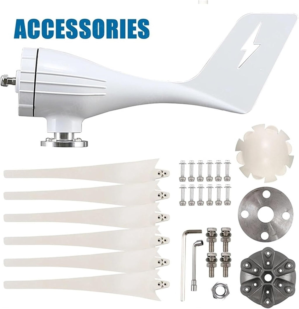 Wind Generator, 3000W 12V Wind Generator with Mppt Charging Controller for Home Use,Wind Turbines