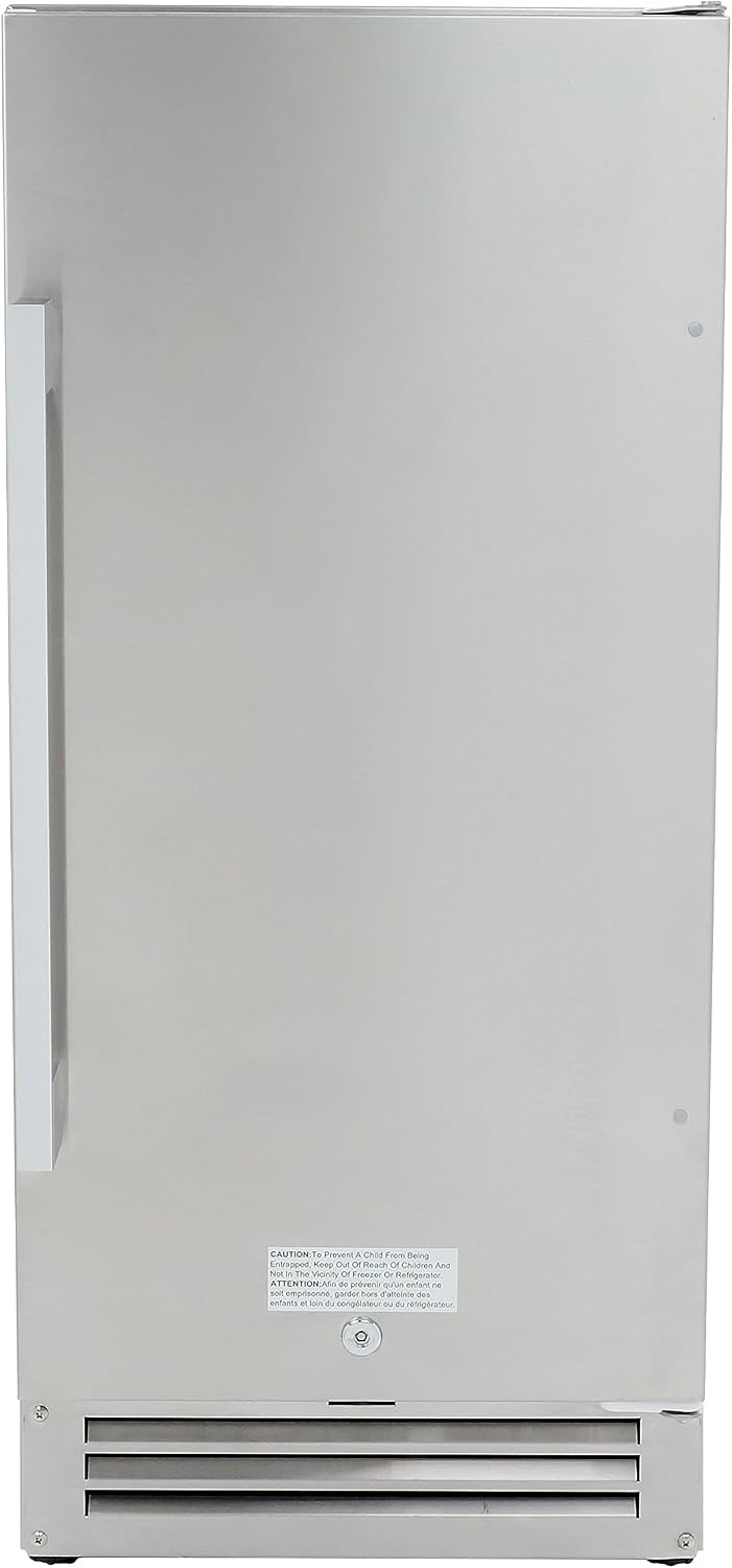Beverage Refrigerator for Built-In or Freestanding and Indoor or Outdoor Use, Stainless Steel Construction with Reversible Door Drink Fridge Holds 96 Cans, 2.9-Cu.Ft., Metallic
