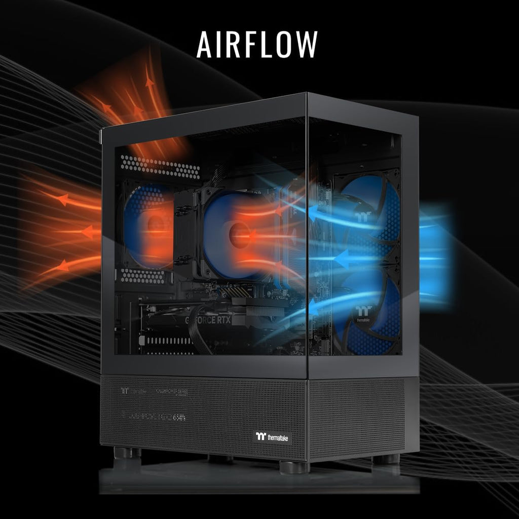 Thermaltake LCGS View i1460T-170 Gaming Desktop (Intel Core™ i5-14400F, ToughRam 32GB DDR5 6000MT/s RGB Memory, NVIDIA GeForce® RTX 5060 Ti 8G, 1TB NVMe M.2, WiFi, Windows 11) V17B-B760-56T-LCS