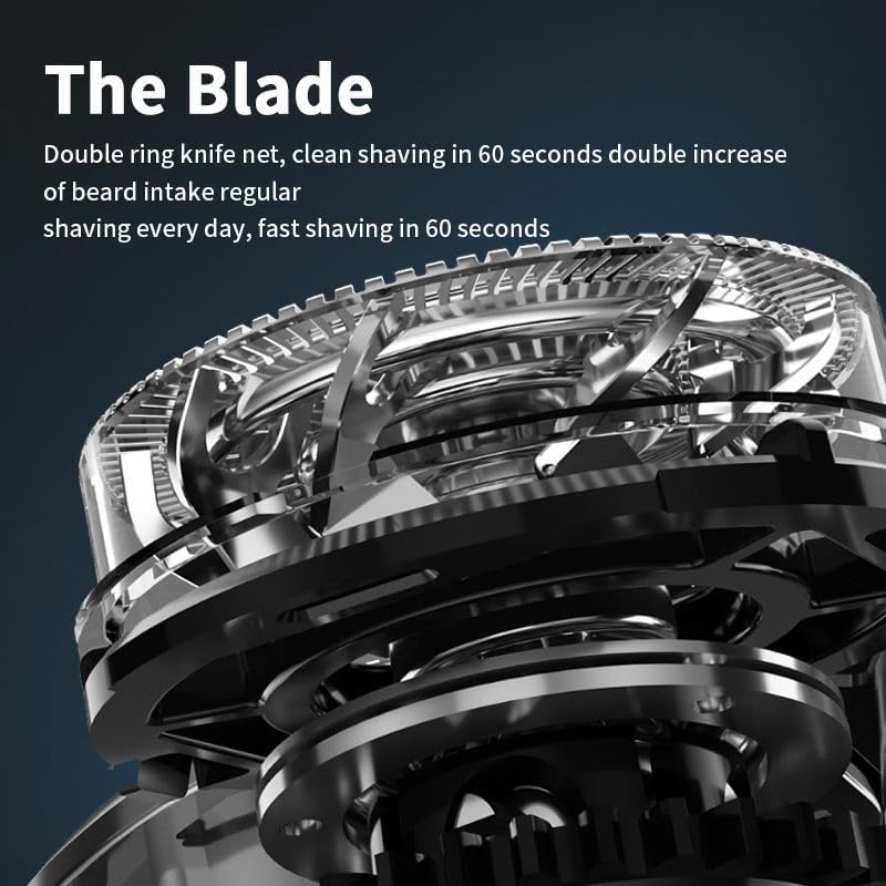 Head Shavers for Bald Men, Professional Men's Electric Hair Clipper Beard Barber Device USB Charging Portable Full Body Waterproof Trimmer