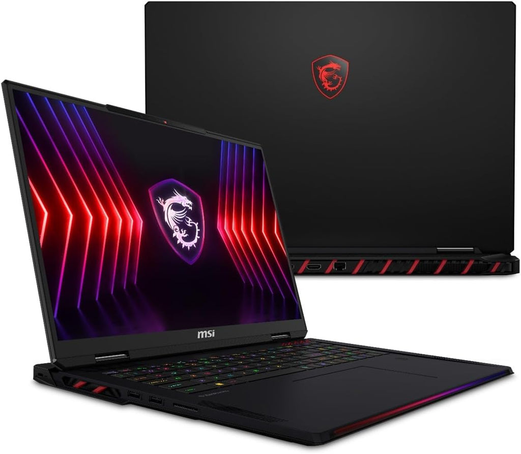 EXCaliberPC [2025] MSI Raider A18 HX A9WIG-082US (AMD Ryzen 9 9955HX3D, 32GB DDR5 RAM, 2TB NVMe SSD, NVIDIA GeForce RTX 5080, 18' UHD+ 120Hz, Windows 11 Pro) Gaming Laptop