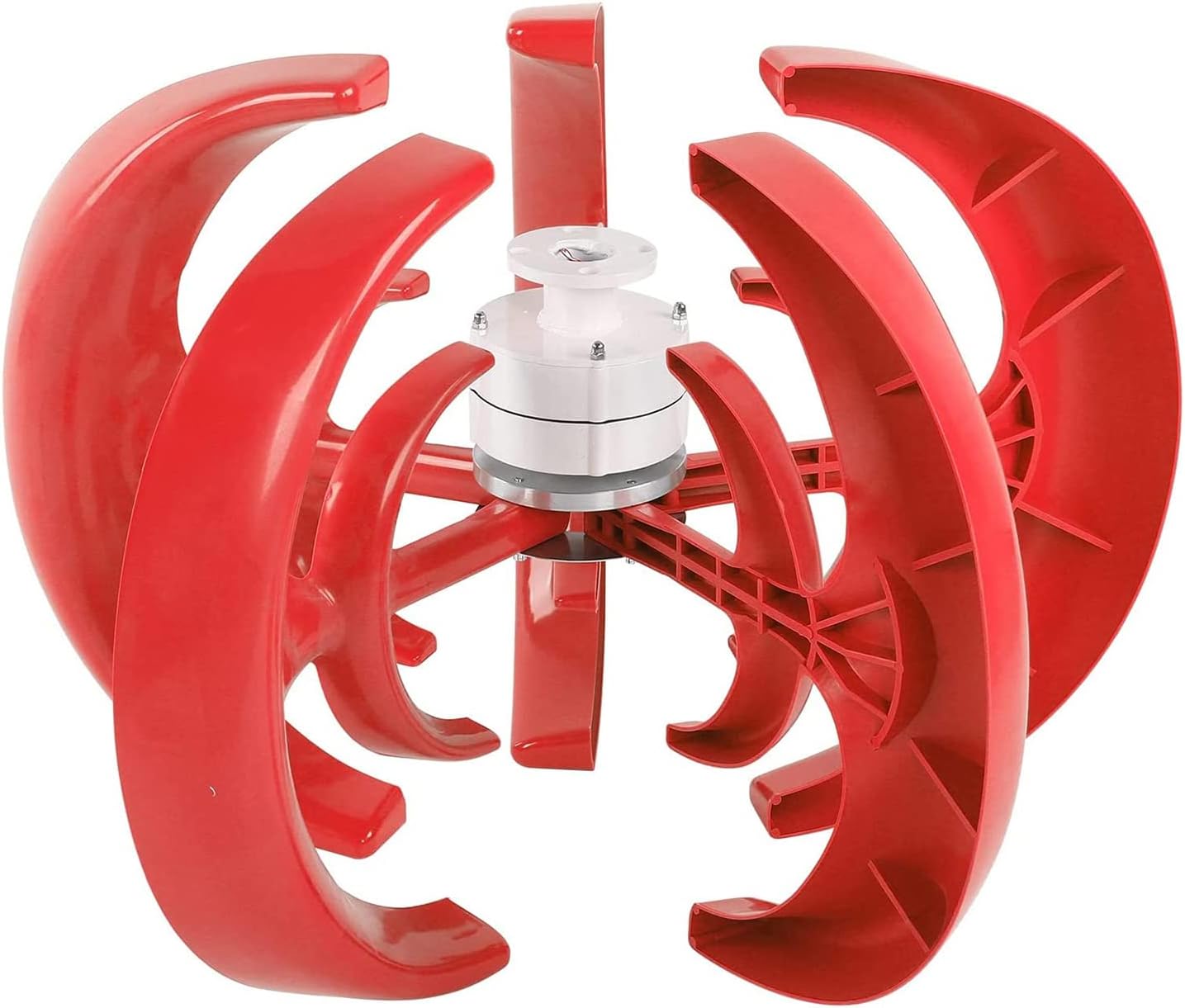 1000W-3000W Vertical Wind Turbine Generator, 110V/ 220V Free Energy Magnetic Generator Small Wind Generator Home Use (White)