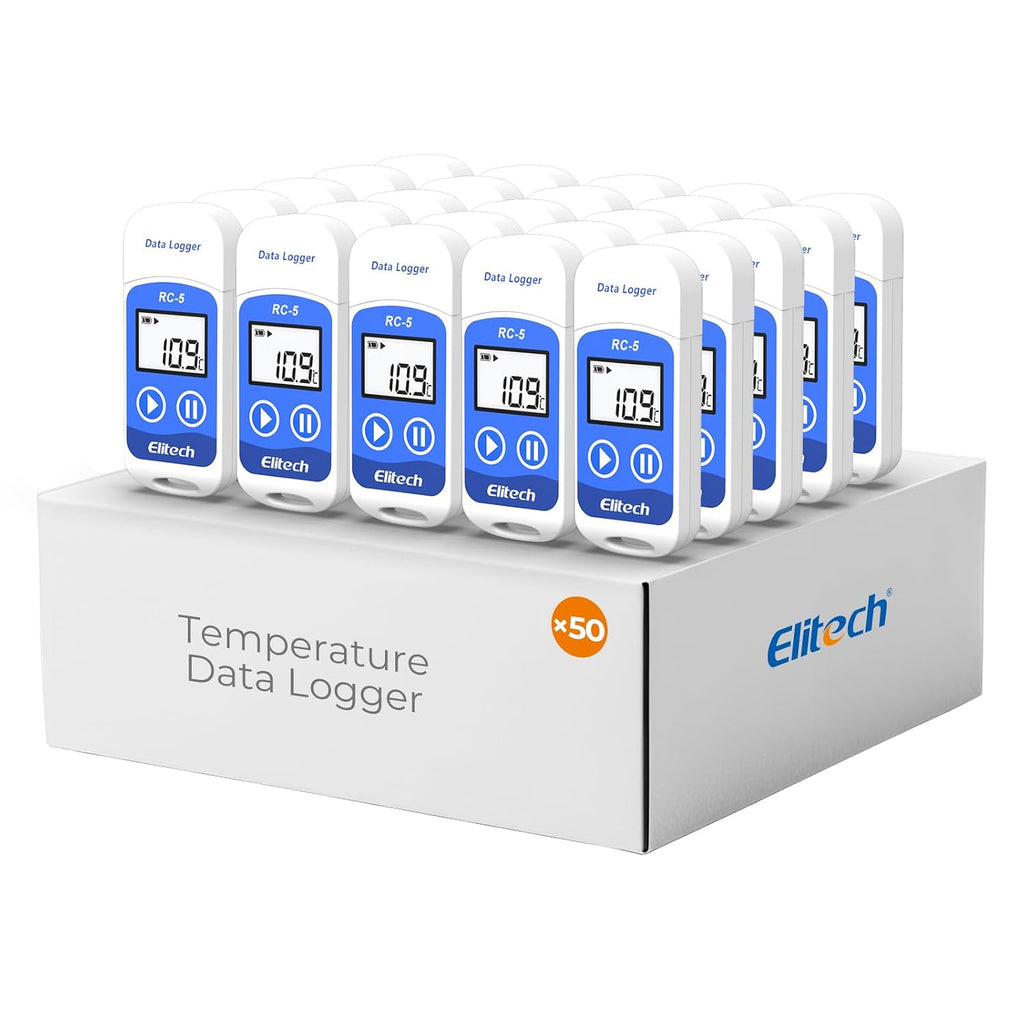 Elitech RC-5 USB Temperature Data Logger Recorder 32000 Points High Accuracy (50 Pack)