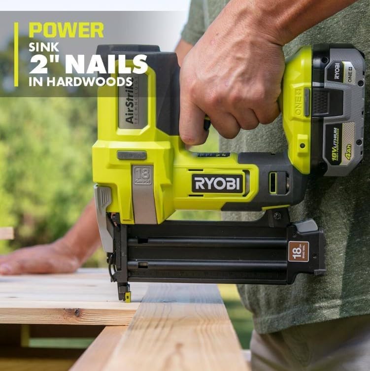 RYOBI 18V ONE+ Cordless Battery 18-Gauge Brad Nailer and Multi-Tool Combo Kit (Tools Only)