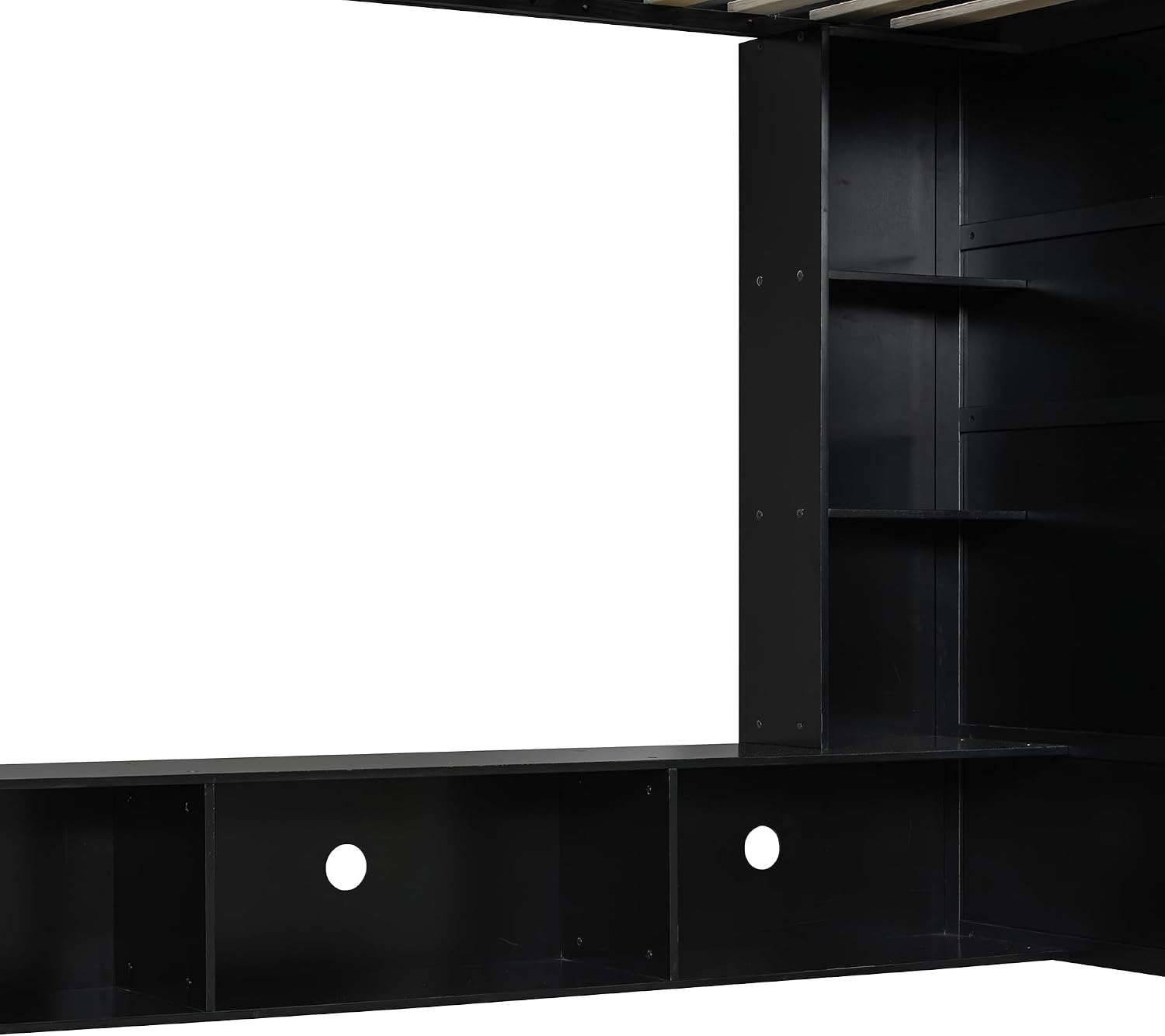LUMISOL Twin Size Gaming Loft Bed with Desk, RGB LED Lights & Charging Stations, Wood Loft Bed Frame with Storage Bookshelves for Kids, Teens & Adults, Green + Black