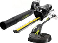 Sun Joe 24V IONMAX Cordless Leaf Blower, Grass and Hedge Trimmer Outdoor Garden Combo Power Tool Kit with Batteries and Charger, 24V-GT4MAX-LTE