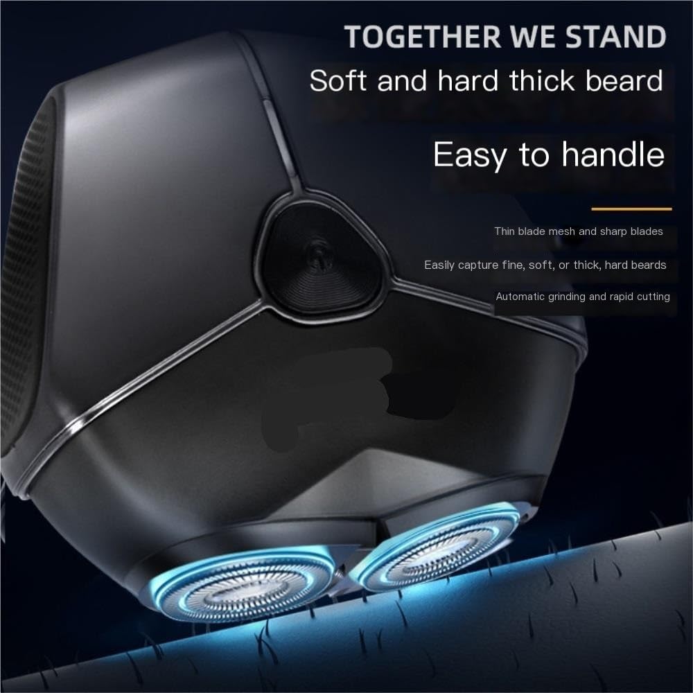 3 - Blade Electric Shaver with Full - Body Washable Design, Wet & Dry Dual - Use Smart for Men's Hair Removal -Trim The Helper Well