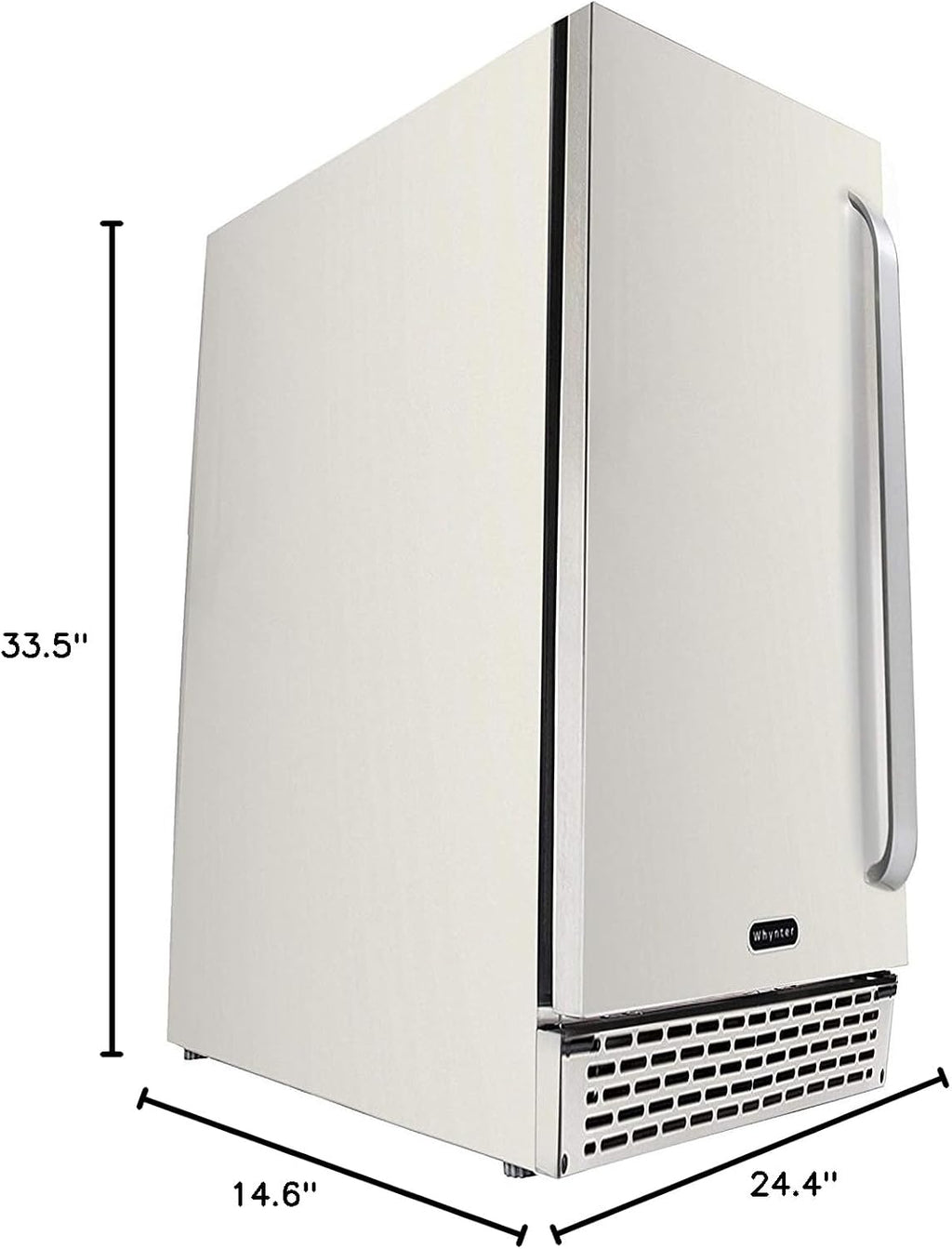 Whynter BOR-327FS 3.2 cu. ft. Indoor/Outdoor Beverage Refrigerator, Stainless-Steel