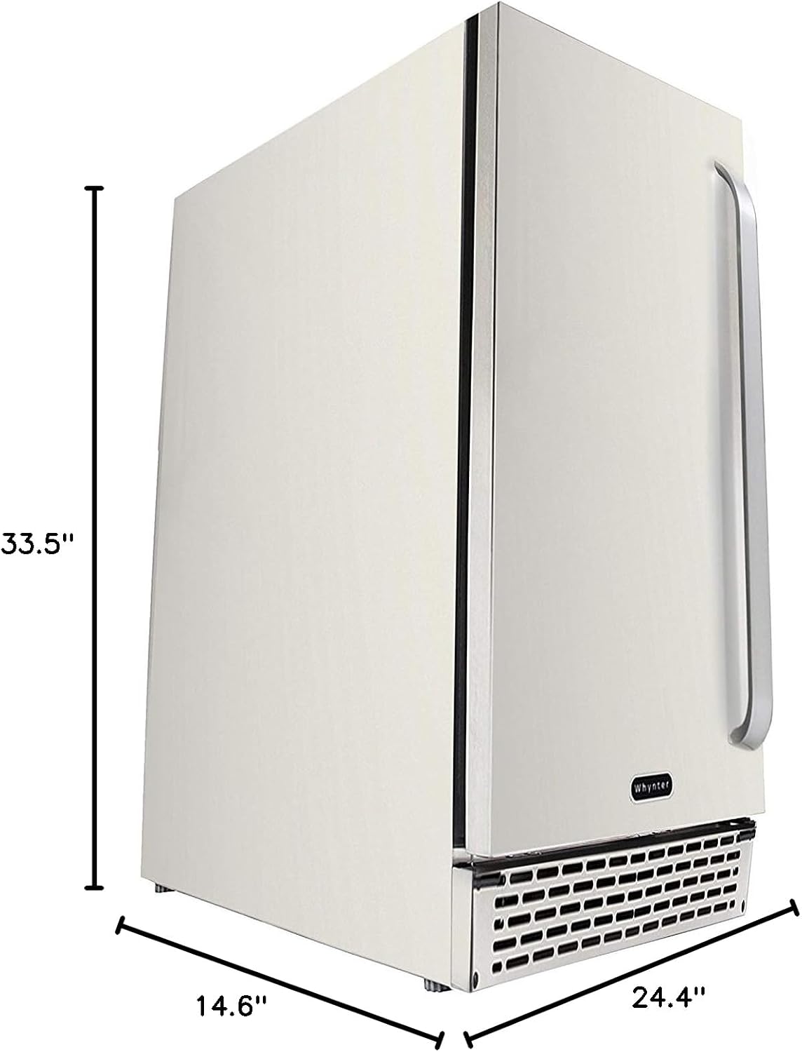 Whynter BOR-327FS 3.2 cu. ft. Indoor/Outdoor Beverage Refrigerator, Stainless-Steel