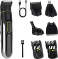 5 in 1 Hair Clippers, Adjustable Beard Trimmer for Men Professional, Cordless Barber and Trimmers Set, Cutting Kit, Electric Shaver for Nose, Ear,Body, Face and Mustache