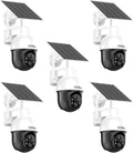 aosu 5MP/3K Solar Security Cameras Wireless Outdoor, View All on The APP, SolarCam D1 SE - 5 Pack