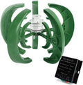 12V-220V Wind Turbine Generator,1000W-3000W Vertical Axis Windmill with MPPT Hybrid Controller Inverter for Home Use