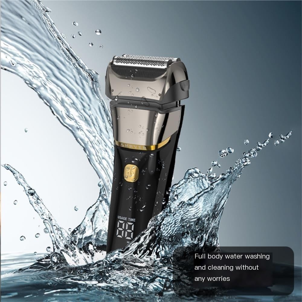 Men's Electric - Fast Charging, IPX7 Waterproof, Precision Blades for Close Shave and Comfortable Grip -Trim The Helper Well