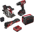 SKIL PWR CORE 20 Brushless 20V 4-Tool Combo Kit, Included 2.0Ah Lithium Battery, 4.0Ah Lithium Battery and PWR JUMP Charger - CB7440-21