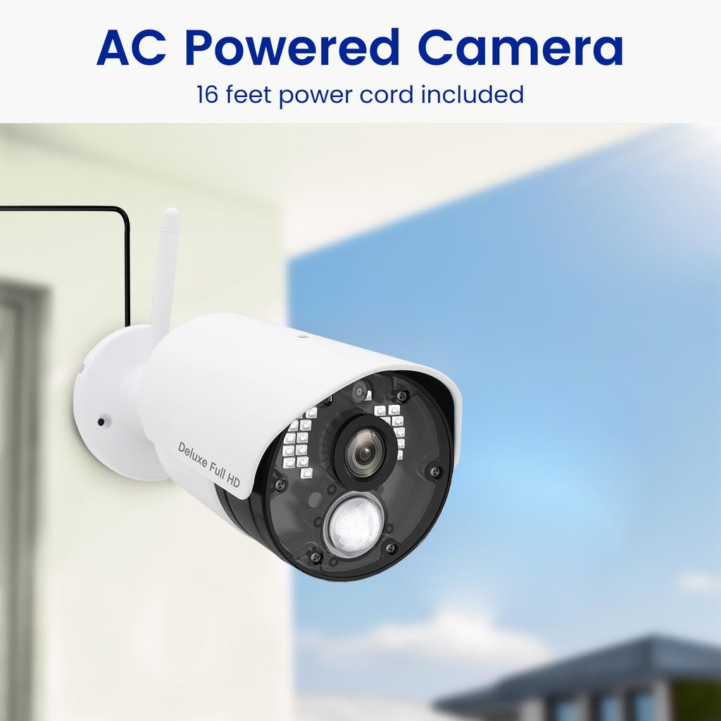 CasaCam Guardiancam Deluxe | 4-Channel Wireless Security Camera System with 10.1' Touchscreen Monitor & 2 1080p Cameras | Longer Range, Two-Way Audio, Free APP, 32GB SD Card Installed, VS5102A