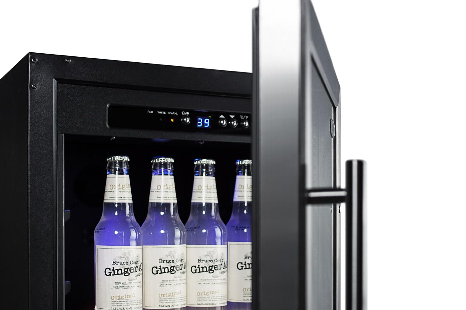 Summit 18' Built In Beverage Center, 2.7 cu.ft. Capacity, Stainless Steel & Glass- SCR1841B