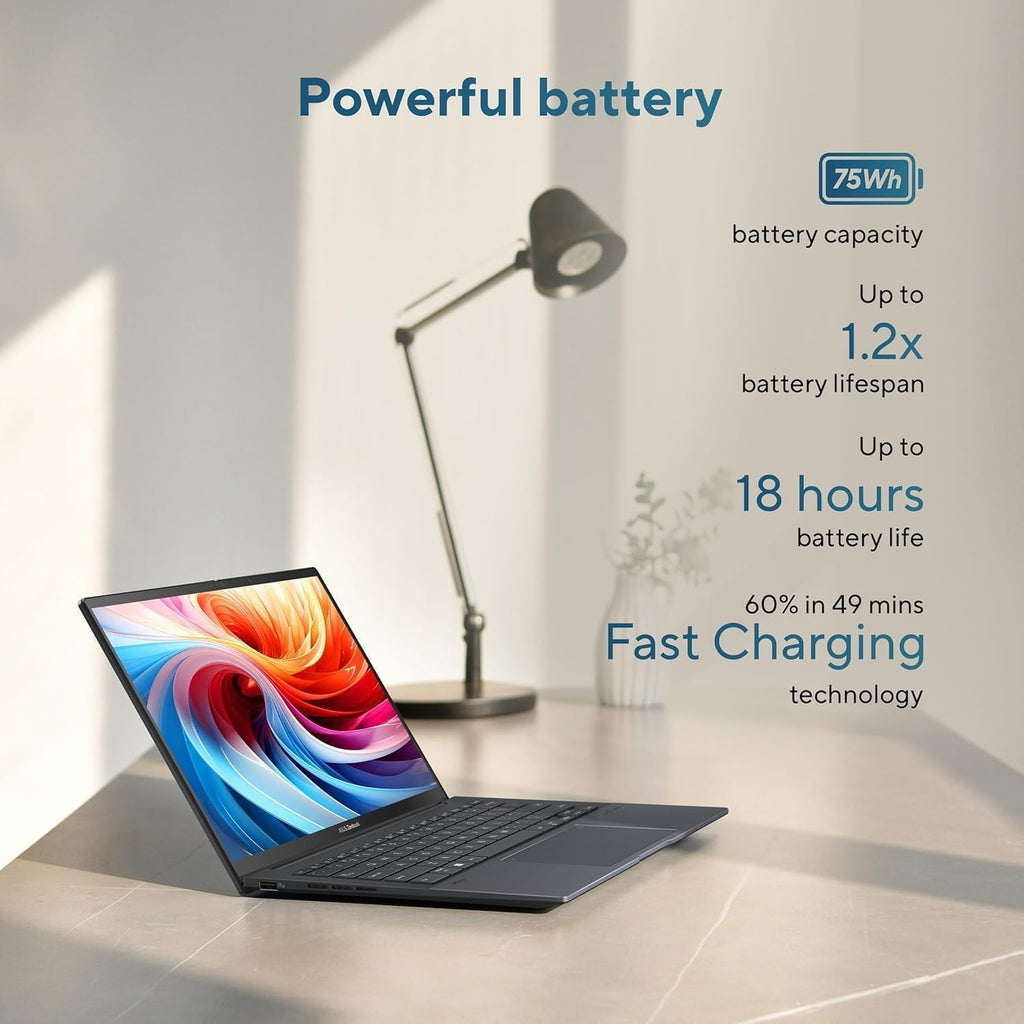 ASUS Zenbook 14 AI PC OLED Touchscreen Laptop, Intel Ultra 9 285H, 32GB DDR5, 4TB SSD, 14' FHD+, 16-Core (> i9-13900H), Backlit, 2x Thunderbolt 4, Wi-Fi 7, 18-Hr Battery, IR Webcam, Win 11 Pro, UX3405