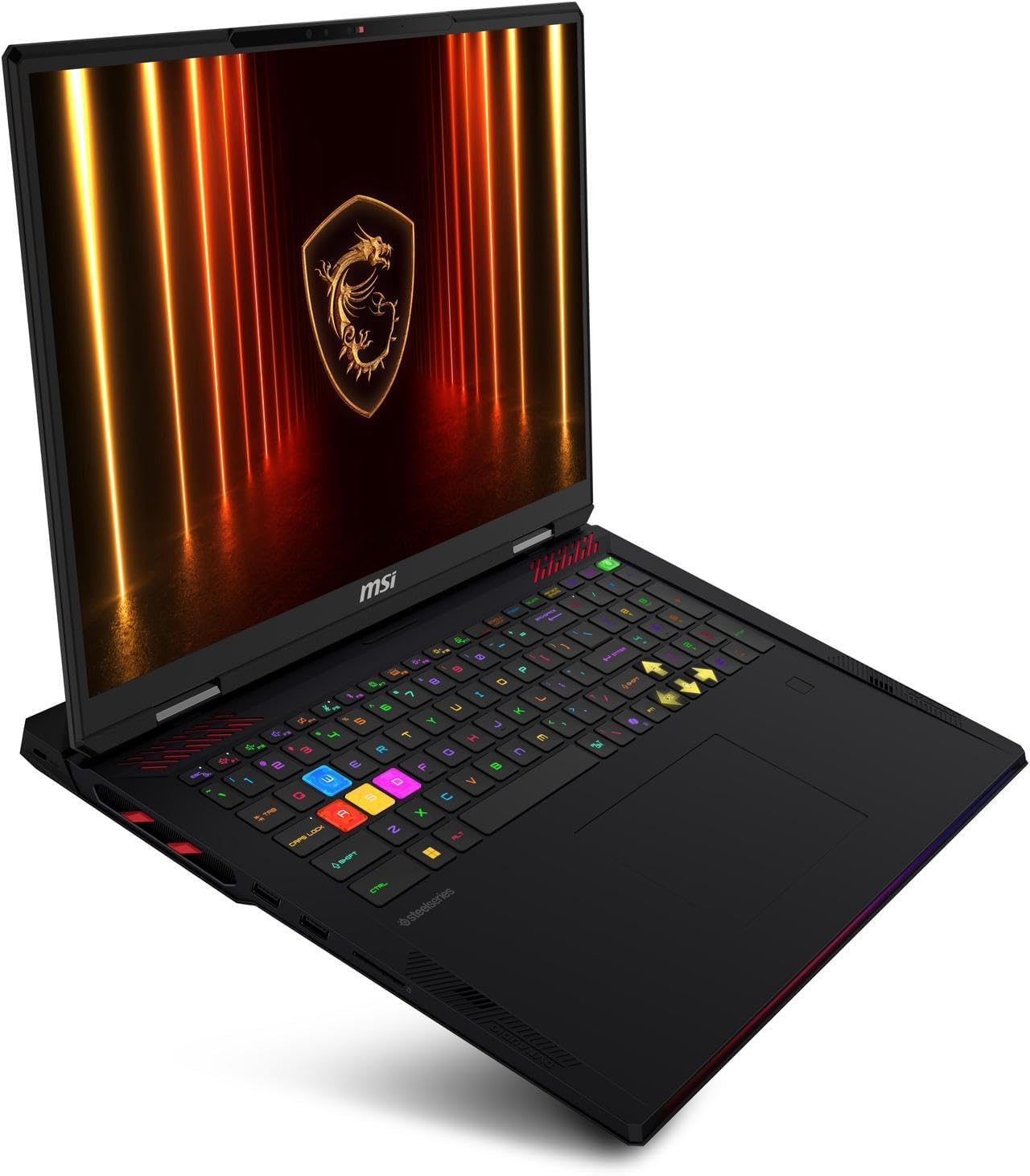 msi Raider 18 HX AI Gaming Laptop 18' 120Hz Mini LED 4K Display (Intel Ultra 9-285HX, GeForce RTX 5080, 64GB DDR5, 2x2TB SSD, Copilot, FP Reader, Thunderbolt 5, Win11Home) w/Dockztorm Hub