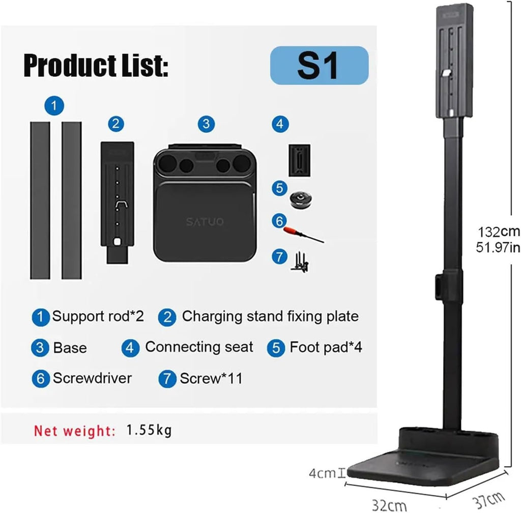 Vacuum Cleaner Stand Storage Bracket，Compatible For Dyson V10 V11 V15 V12slim Accessories Holder Adjustable Height No Punching Rack(S1-not adjustable)