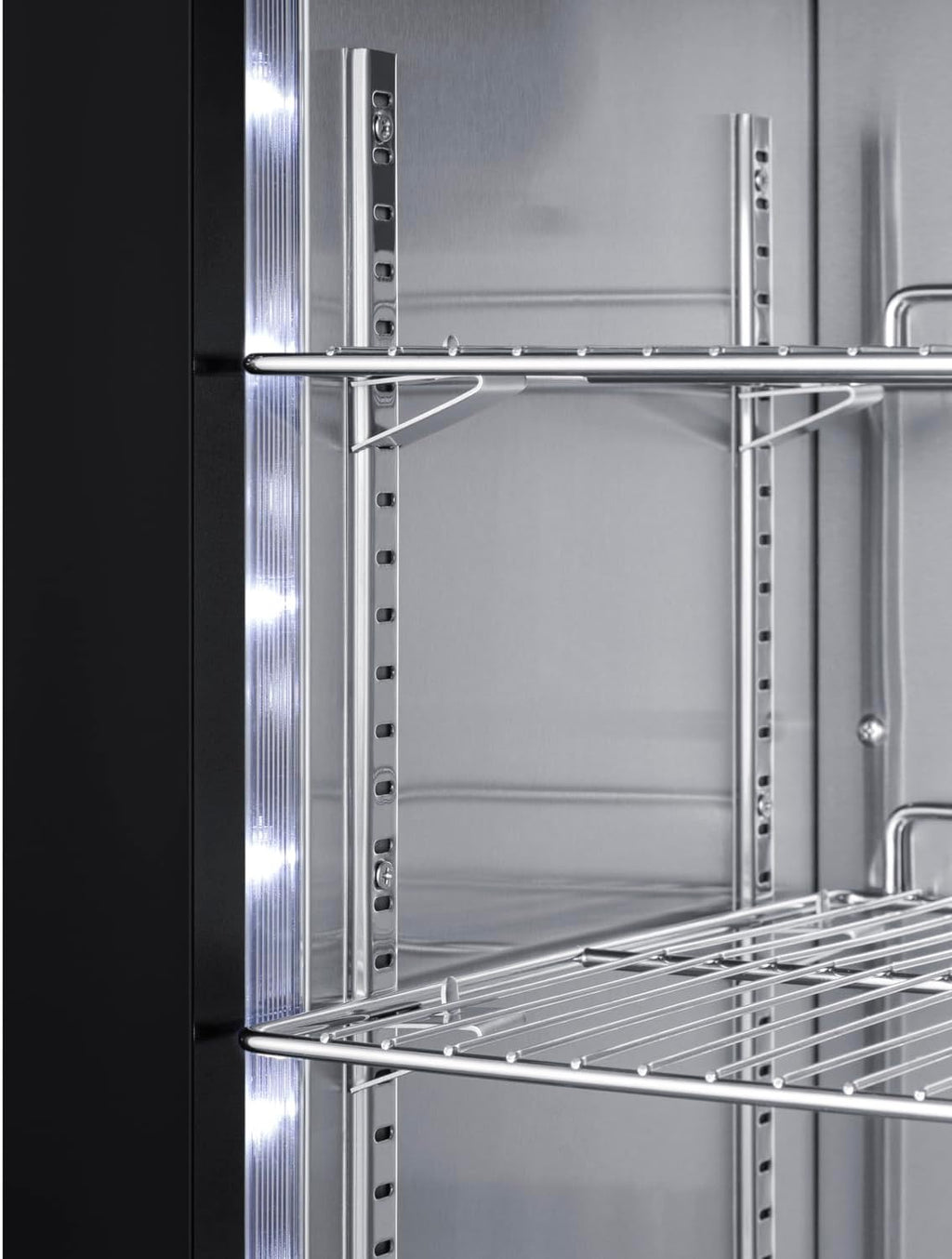 Summit Appliance Shallow Depth 15 in. 23-Bottle Wine or 40-Can Beverage Cooler in Stainless Steel- ASDG1521V1