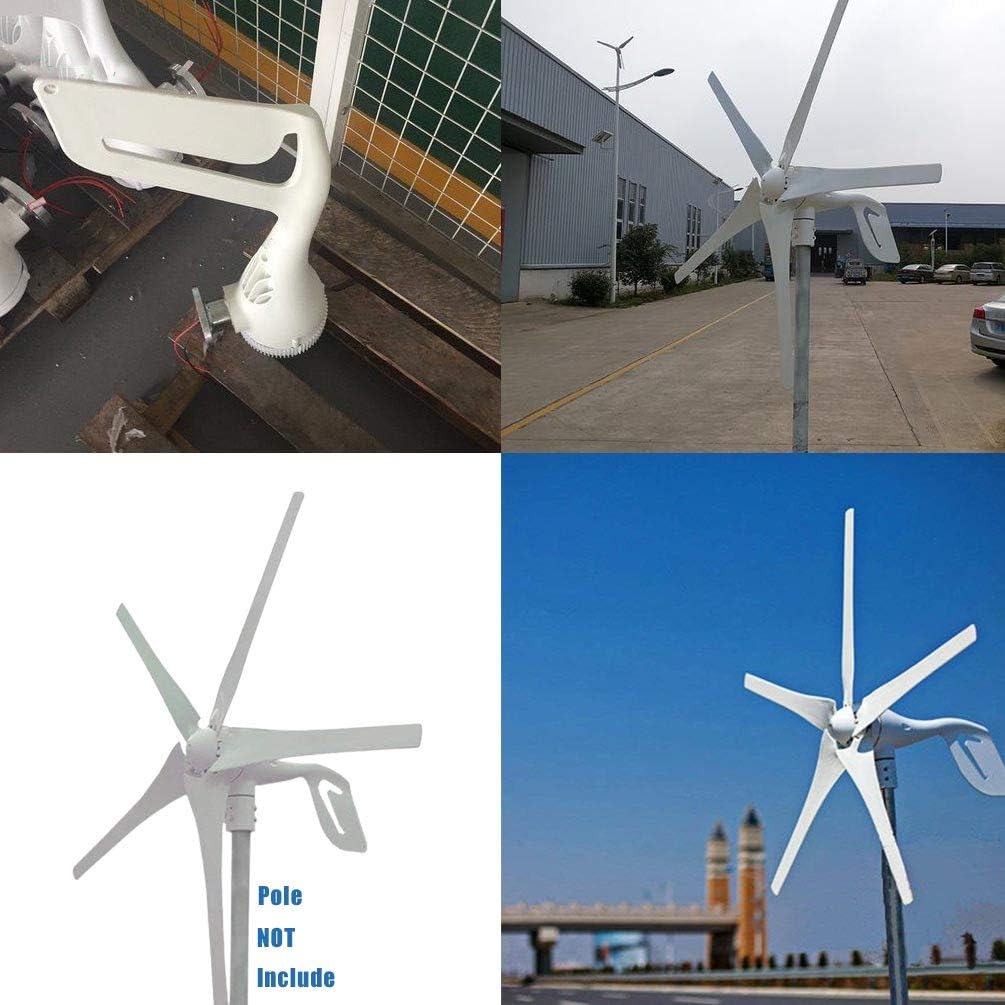 1000W Wind Solar Generator Kit Cabin Off Grid System for Charging 12V 24V Battery: 400W Turbine Generator&600W Mono Panel&1000W DC-AC Accessory