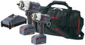Ingersoll Rand IQV20-K201 Cordless Impact Wrench Combo Kit w/ W7152 1/2' High Torque Impact Wrench, W5133 3/8' Compact Impact Wrench, 2 Batteries, Universal Charger and Tool Bag