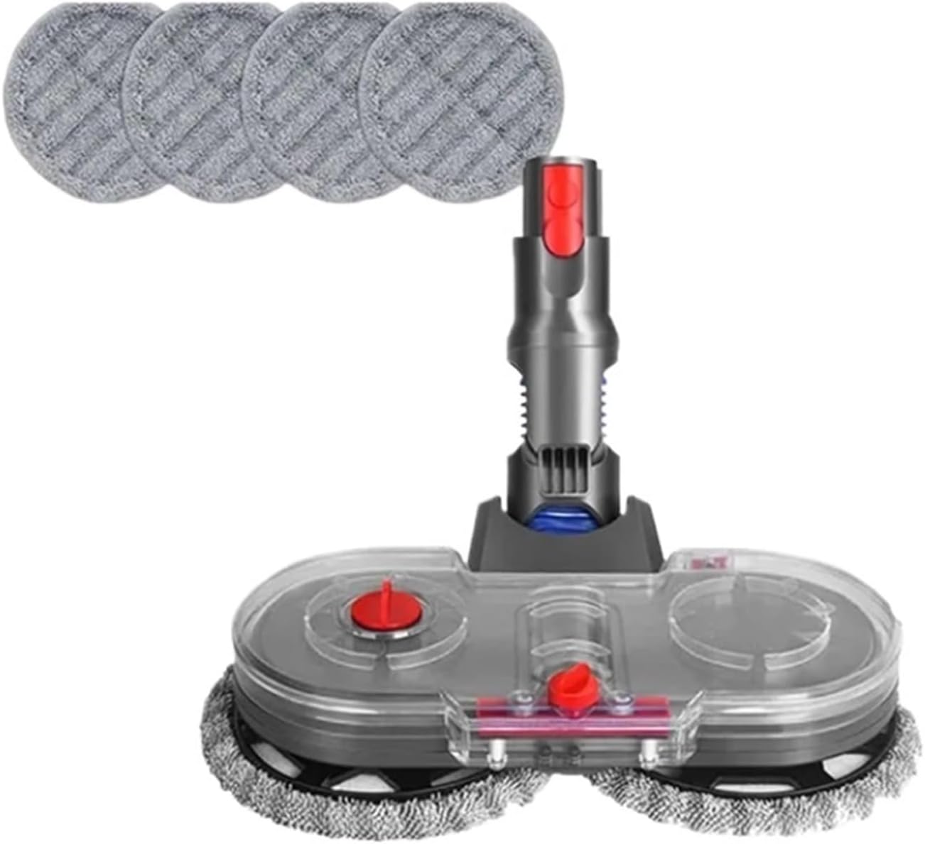 Electric Floor Mop Head Attachment, Compatible With Dyson V12 Slim/V10 Slim,300ml Water Reservoir, Reusable Cleaning Rags, Wet Dry Vacuum Cleaner Accessory