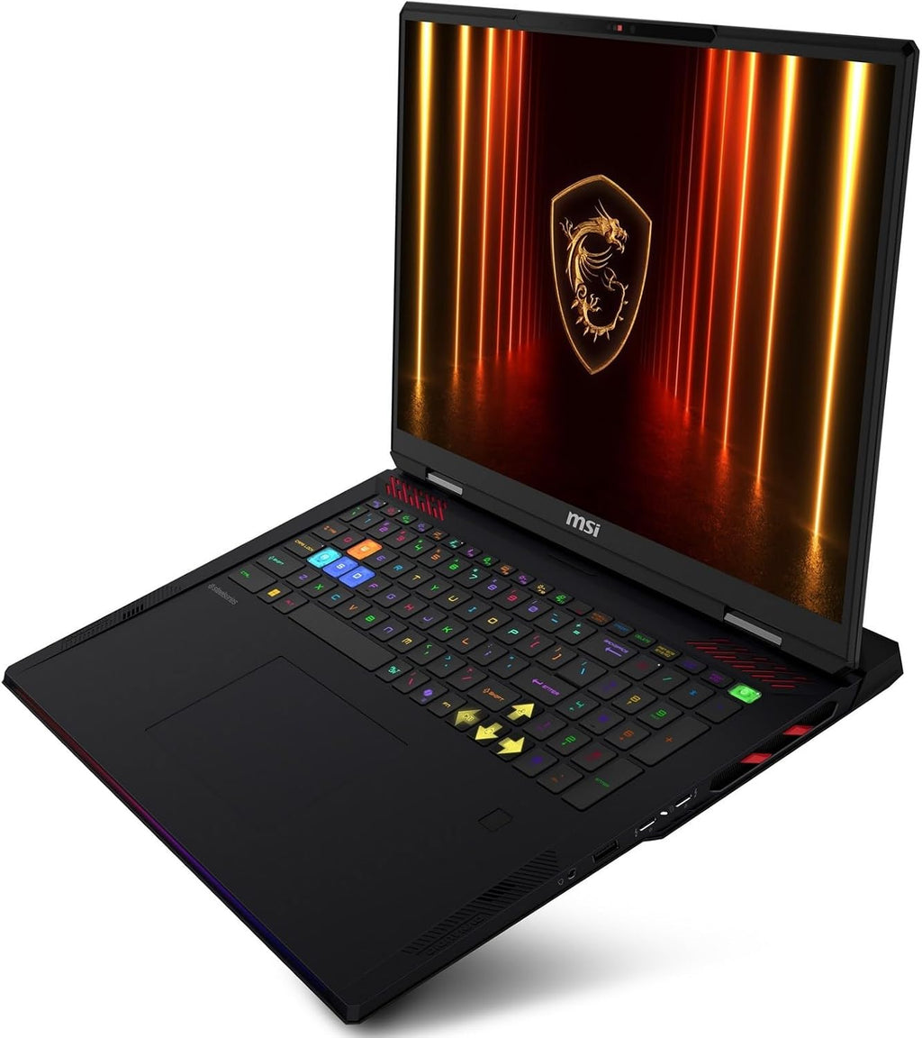EXCaliberPC [2025] MSI Raider 18 HX AI A2XWJG-069US Pro Extreme (Intel Core Ultra 9 285HX, 64GB DDR5 RAM, 4TB Gen5 NVMe SSD, NVIDIA GeForce RTX 5090, 18' UHD+ mini LED, Windows 11 Pro) Gaming Laptop