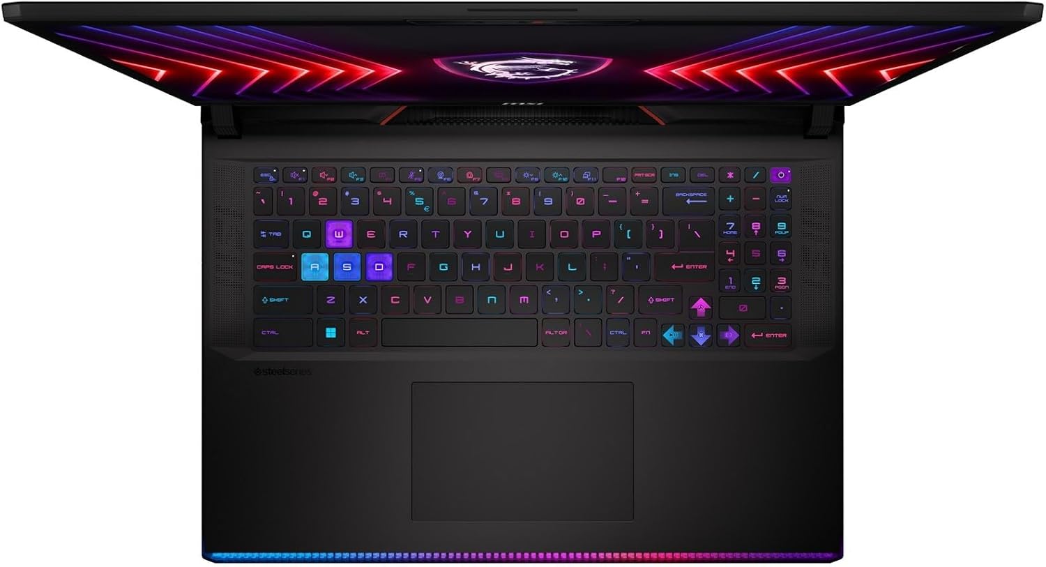 EXCaliberPC [2024] MSI Raider GE78 HX 14VHG-601US (Intel Core i9-14900HX, 64GB DDR5 RAM, 2TB NVMe SSD, NVIDIA GeForce RTX 4080, 17' QHD+ 240Hz, Windows 11) Gaming Laptop