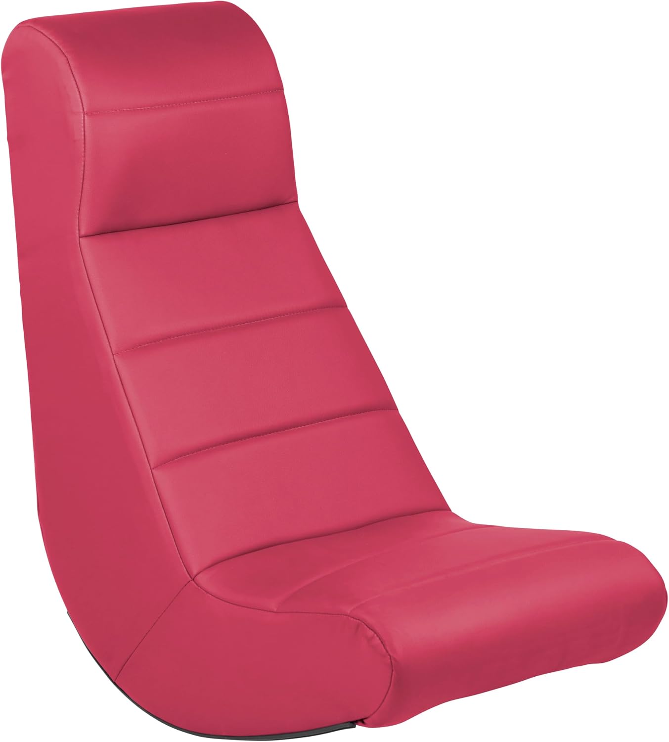 FDP Horizontal Floor Rocker, Lightweight Video Rocker for Kids and Teens, Ergonomic Chair for Reading, Gaming, Watching TV - Raspberry, 10489-RS