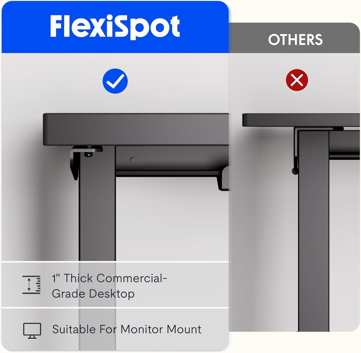 FLEXISPOT L Shaped Standing Desk, 63 x 55 Inch Electric Height Adjustable Corner Desk, Sit Stand Computer Workstation, Preset Controller, Home Office, Black Frame with Black Top