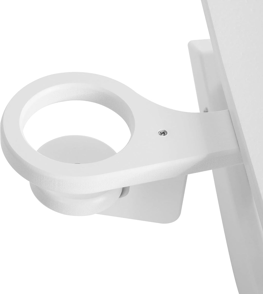 WestinTrends Ashore Outdoor HDPE Plastic Preschool Toddler Modern Adirondack Rocking Chairs (Set of 2), White