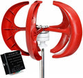 Vertical Wind Turbine Generator 3000W, 5 Blades Wind Power Motor Kit with MPPT Controller for Home Hybrids Streetlight