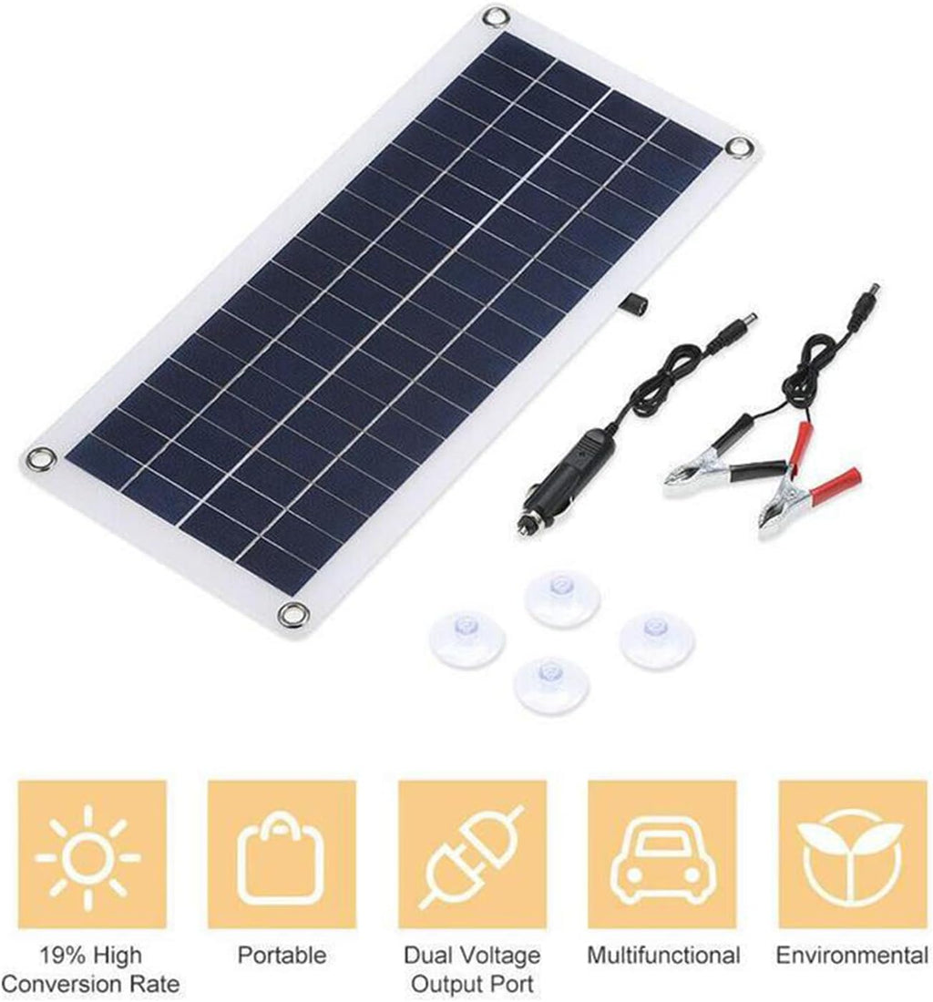 Solar Panel Kit,20W Solar Panel for Solar Power Generators, Foldable Solar Portable Solar Panel with 10A Controller, Off Grid System for