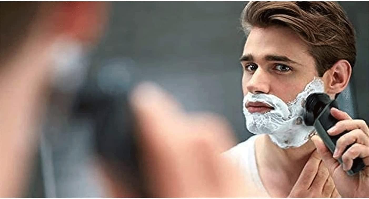Electric Razor for Men,Electric Shavers for Men Wet Dry,USB Travel Face Shaver Rotary with Beard/Nose Trimm