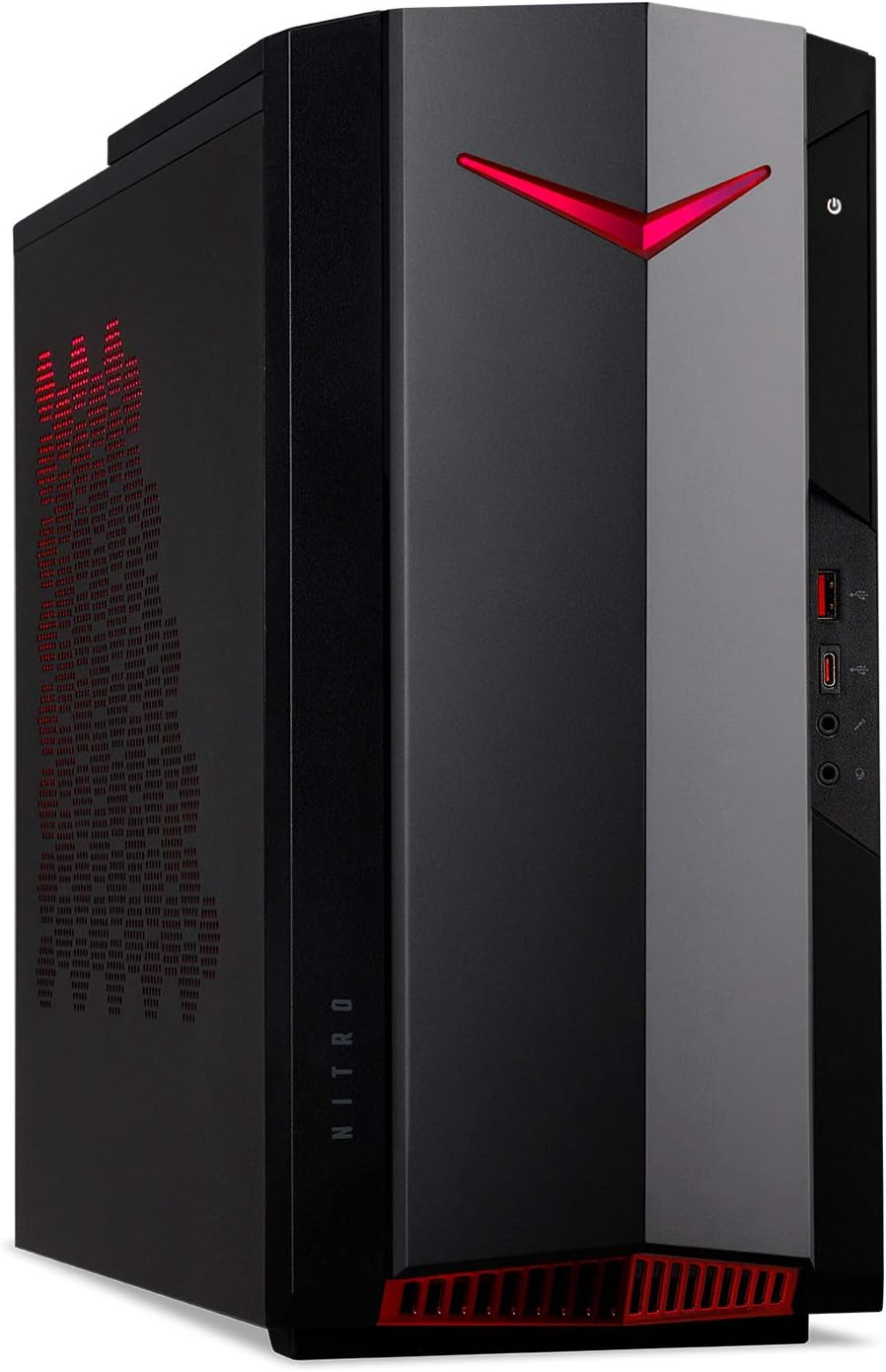 acer Nitro 50 N50-640-UR13 Gaming Desktop | 12th Gen Intel Core i5-12400F 6-Core Processor | NVIDIA GeForce RTX 3050 | 16GB 3200MHz DDR4 | 512GB SSD | 1TB HDD | Intel Wi-Fi 6E AX211 | Windows 11 Home