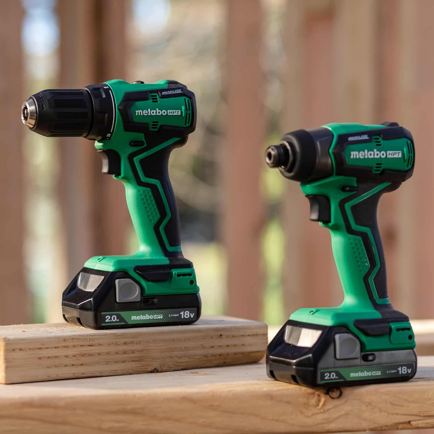 Metabo HPT 18V MultiVolt™ Sub-Compact Driver Drill/Impact Cordless Combo Kit | High Torque | Brushless Motor | Lifetime Tool Warranty | KC18DDXS