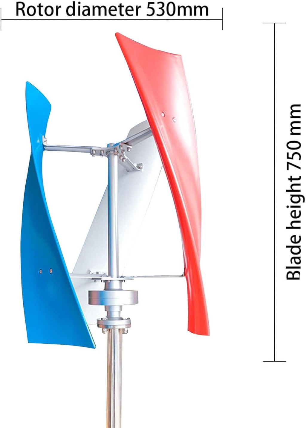 Wind Power Generator Kit 1000W-3000W, 12V-48V with Controller 3 Blades Vertical Wind Generator Windmill Generator for Home Wind Turbine Systems