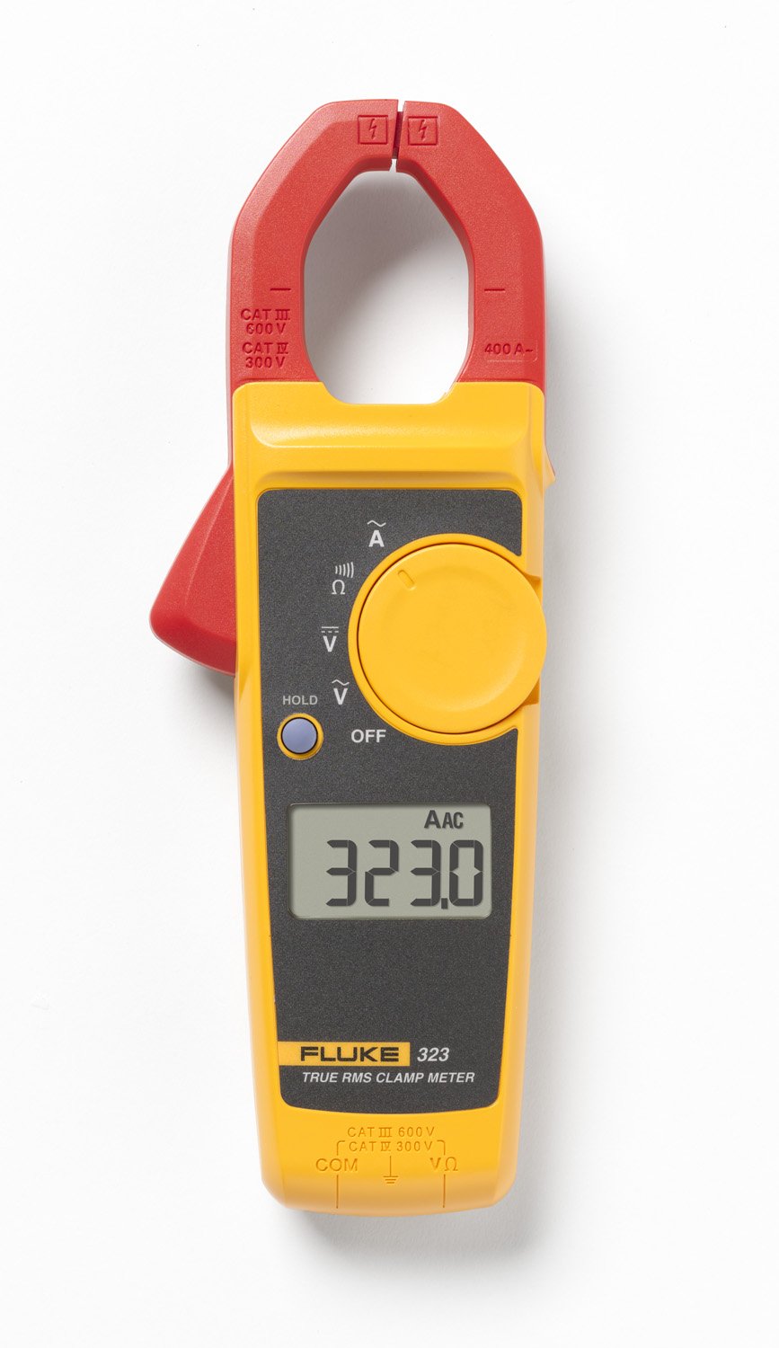 Fluke 116/323 Multimeter and Clamp Meter HVAC Combo Kit, AC/DC Voltage, AC Current 400 A, Microamps to Test Flame Sensors, Includes Temp Probe, Test Leads, TPAK and Carrying Case