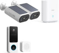 aosu Solar Security Cameras Wireless Outdoor, Doorbell Camera Wireless - Head-to-Toe View,