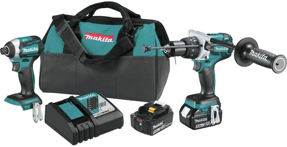 Makita XT268T 18V LXT Lithium-Ion Brushless Cordless 2-Pc. Combo Kit (5.0Ah)
