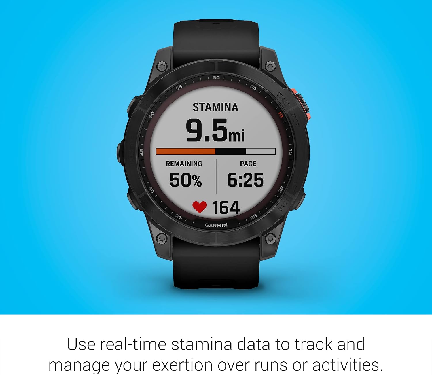 Garmin fenix 7 Solar, adventure smartwatch, with Solar Charging Capabilities, rugged outdoor watch with GPS, touchscreen, Slate Gray and Black Band One Size (Renewed)