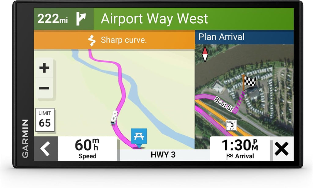 Garmin RV 795, Large, Easy-to-Read 7' GPS RV Navigator, Custom Routing, High-Resolution Birdseye Satellite Imagery, Directory of Parks and Services, Access Live Traffic and Weather